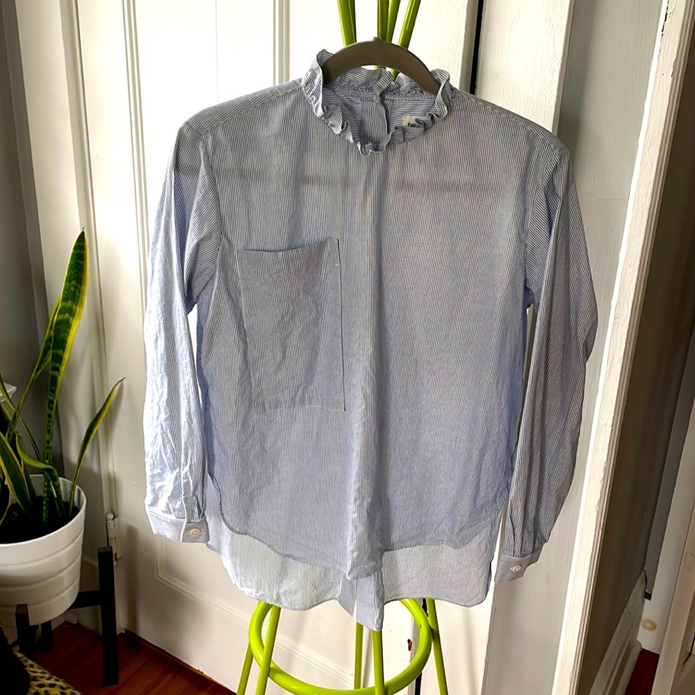 Sz S Fabiana Pigna striped cotton blouse